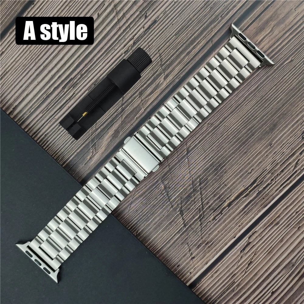 Classic stainless steel Correa for Apple Watch 10 46mm 42mm band Ultra 2 49mm 9 8 7 6 5 4 SE 45mm 44mm 41mm 40mm 3 38mm band