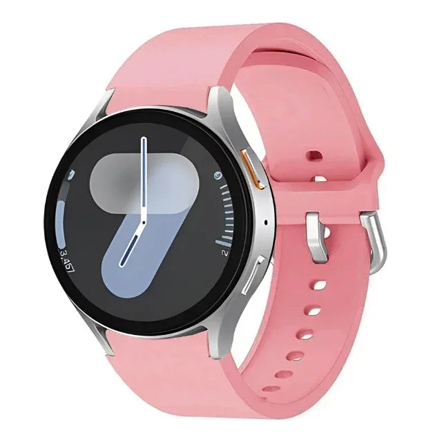 Original Silicone Strap For Samsung Galaxy Watch 7/6/5/4 44mm 40mm 5 Pro Sports Bracelet Galaxy Watch 6 4 Classic 47mm 43mm Band