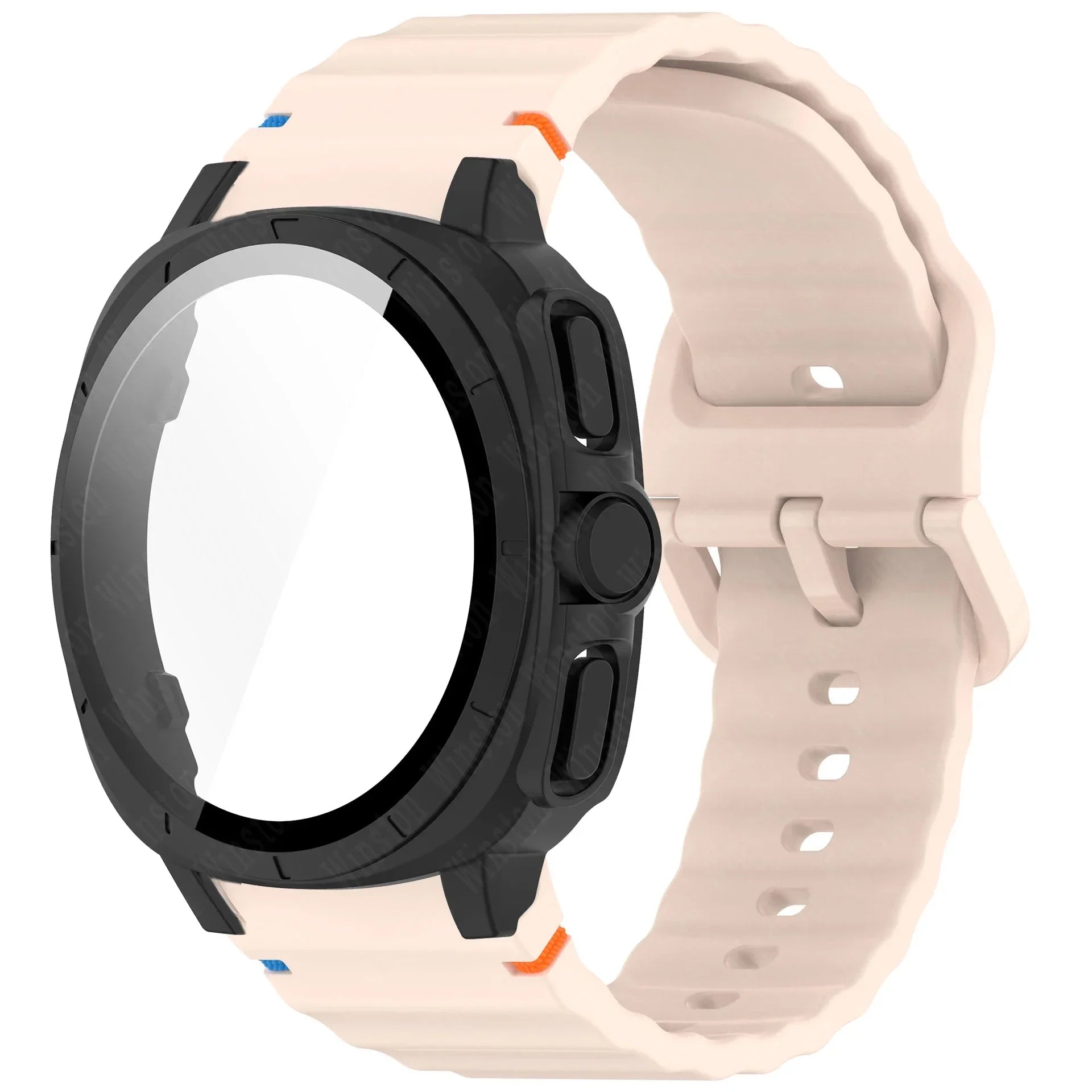 Case+Strap for Samsung Galaxy Watch 7 40mm 44mm Appearance Upgrade Ultra 47mm for Galaxy Watch 7 Sports silicone Bracelet