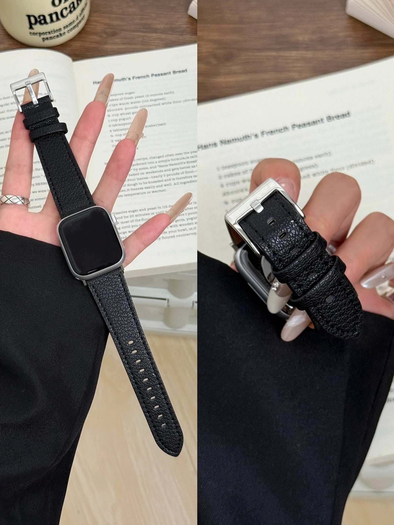 Leather Loop For Apple Watch band For Women Sport Correa 38mm 40mm 41mm 42mm 44mm 45mm 46mm 49mm , band For Apple Watch