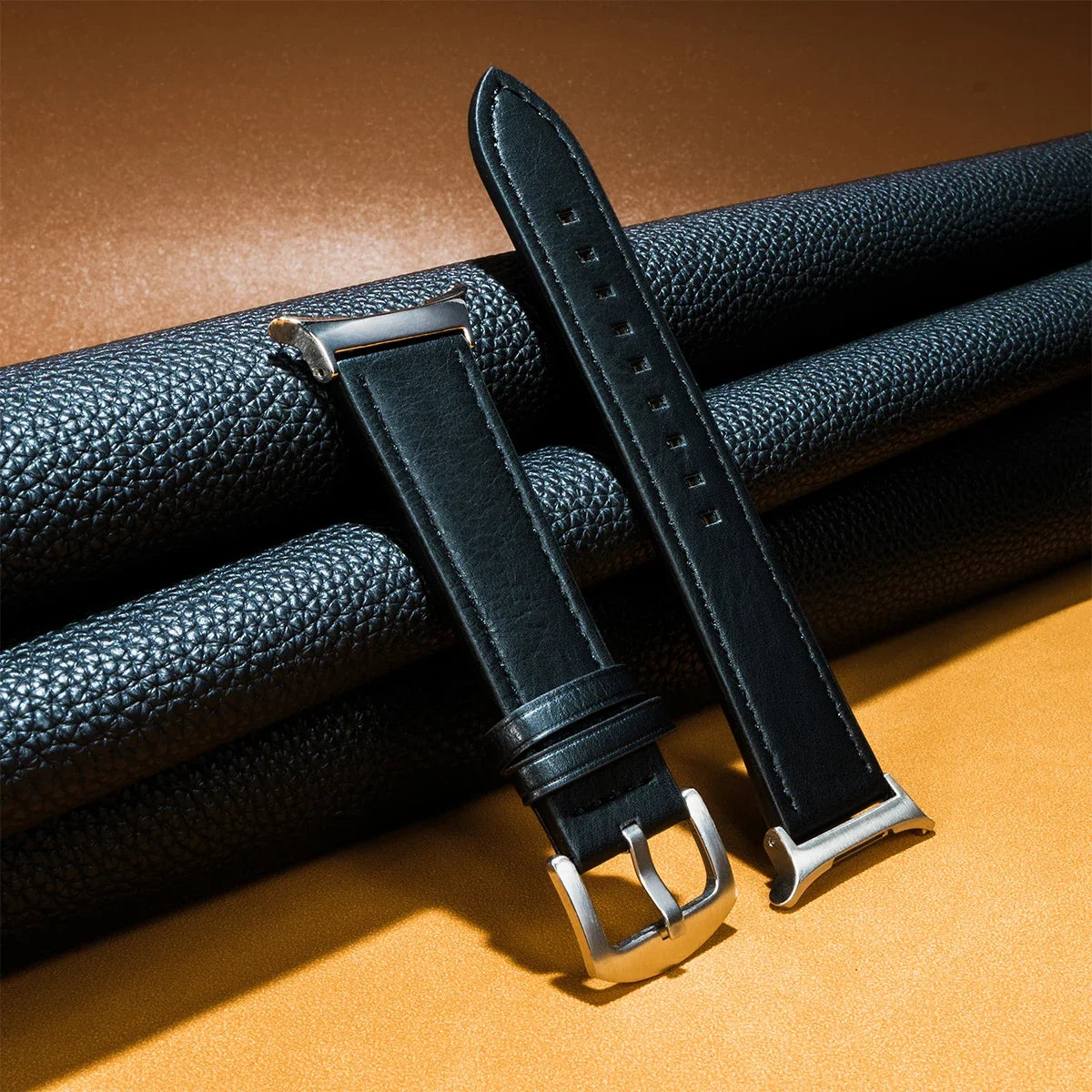 No Gaps Leather Strap for Samsung Galaxy Watch Ultra 47mm Wristband Bracelet for Galaxy Watch 7 Ultra 47mm Quick Business Band