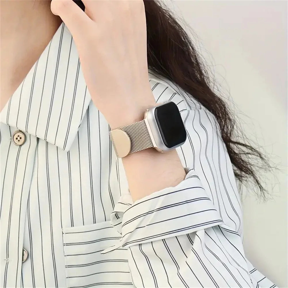 Milanese band For Apple Watch Ultra 2 49mm 46mm 42mm 44mm 40mm 45mm 41mm 38mm band For Apple Watch Series 10 9 3 6 5 SE 7 8 band