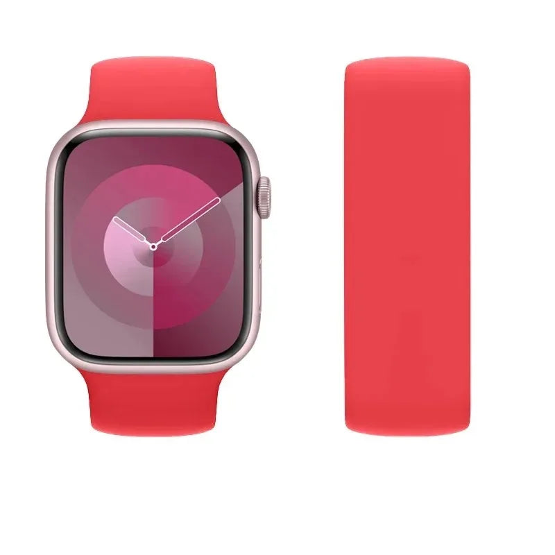 Silicone band For Apple Watch band 44mm 40mm 45mm 49mm 41mm Elastic Belt band Apple Watch Series Ultra SE 6 7 8 9 band