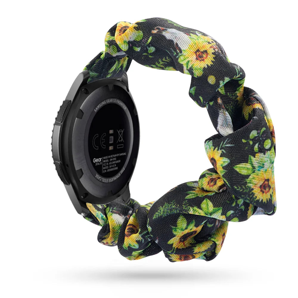 Scrunchie Strap For Samsung Galaxy watch 7/4/5/6 pro 45mm classic 47mm 43mm SOLO LOOP belt correa bracelet HUAWEI GT 2 2e 3 band