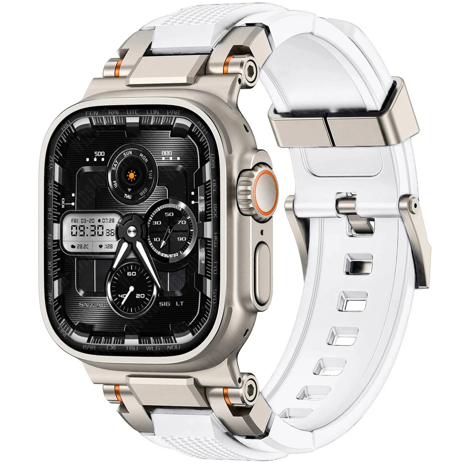 Men's Sport TPU band for Apple Watch band Ultra 2 49mm 46mm 45mm 44mm 42mm Silicone band for Apple Watch Series 10 9 8 7 6 5 4