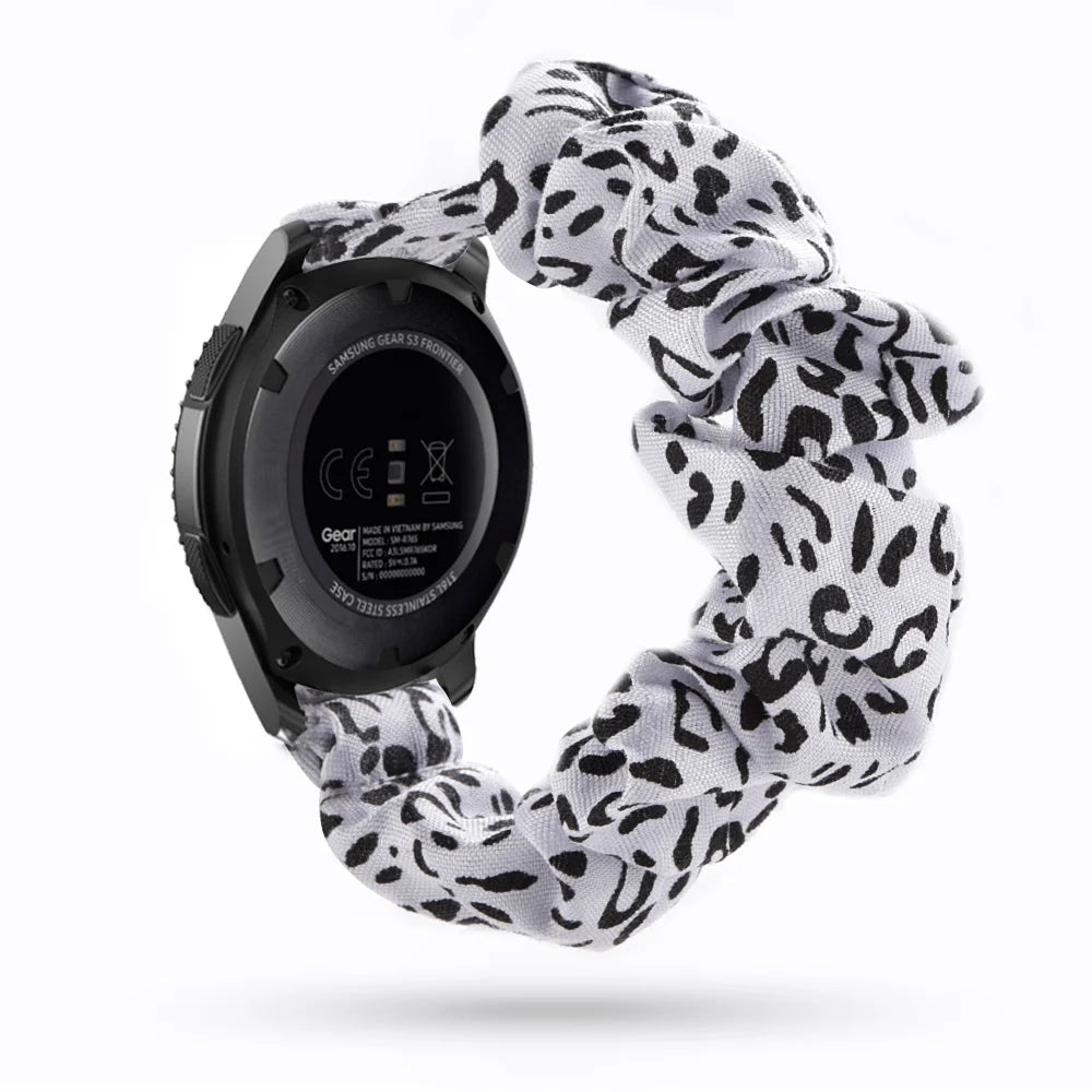 Scrunchie Strap For Samsung Galaxy watch 4/active 2/3/46mm/42mm/Gear S3 20mm/22mm bracelet Amazfit Bip Huawei watch GT/2/3 strap