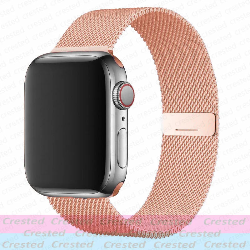 Magnetic band For Apple Watch band 44mm 40mm 45mm 46mm 49mm 42mm 41mm 38mm belt band Apple Watch Series 10 9 3 6 7 8 SE Ultra 2
