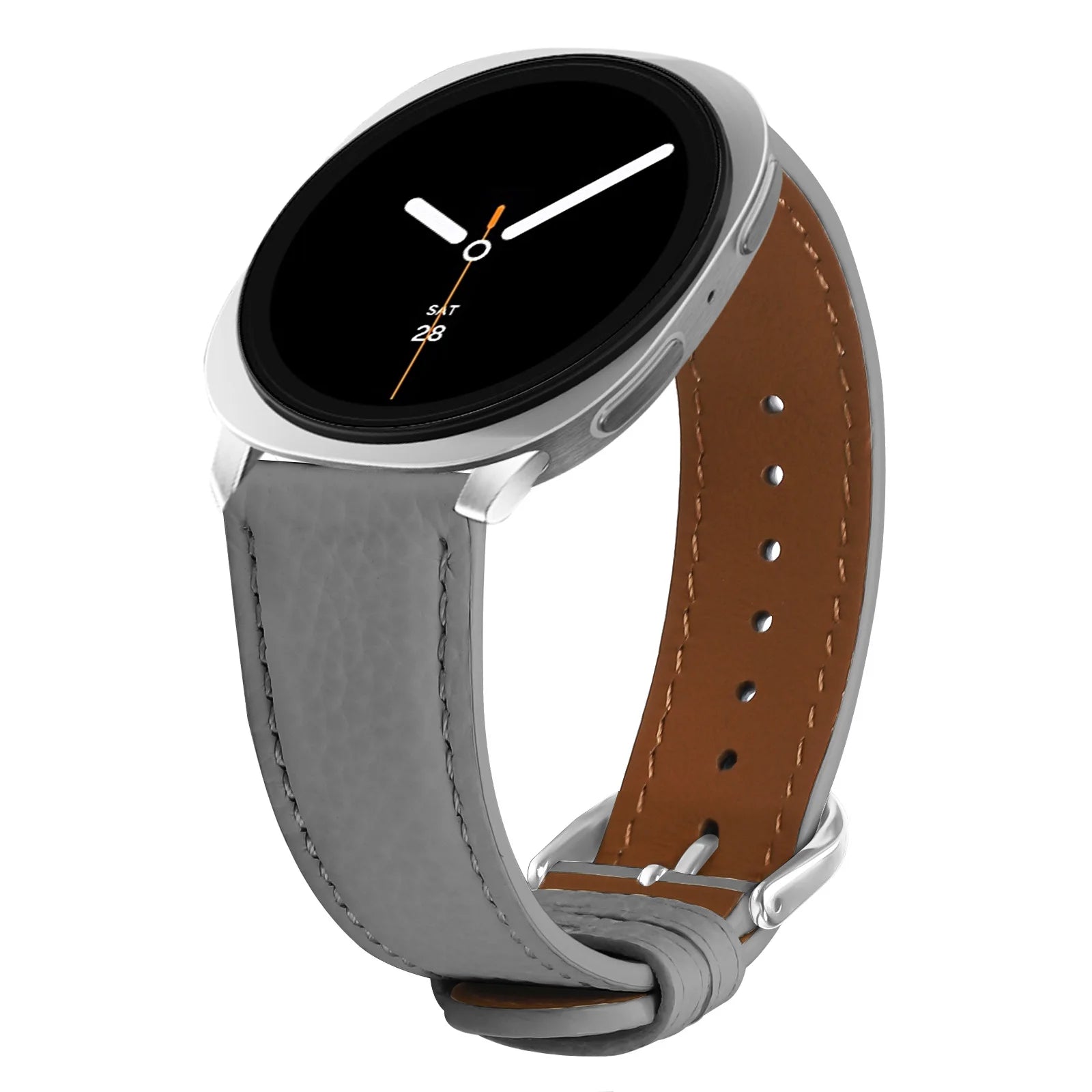 Leather Strap for Samsung Galaxy Watch 8 44mm 40mm Classic Wriststrap Quick Releas Bracelet Band for Watch 8 Classic Accessories