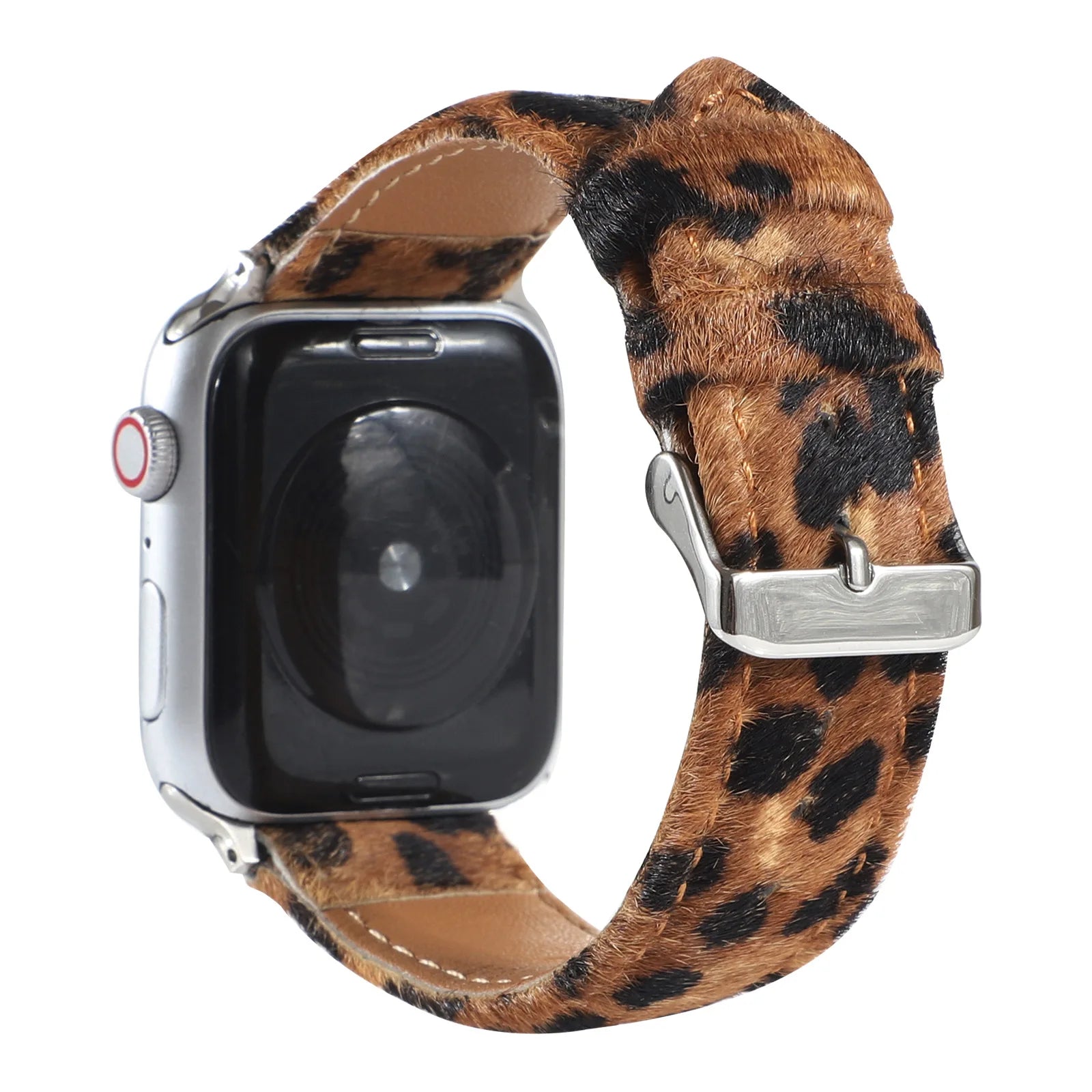 Leopard Horse Hair Leather band For Apple Watch band 40mm 41mm 42mm 44mm 45mm 49mm Apple Watch band Series 4 5 6 7 8 9 SE Ultra