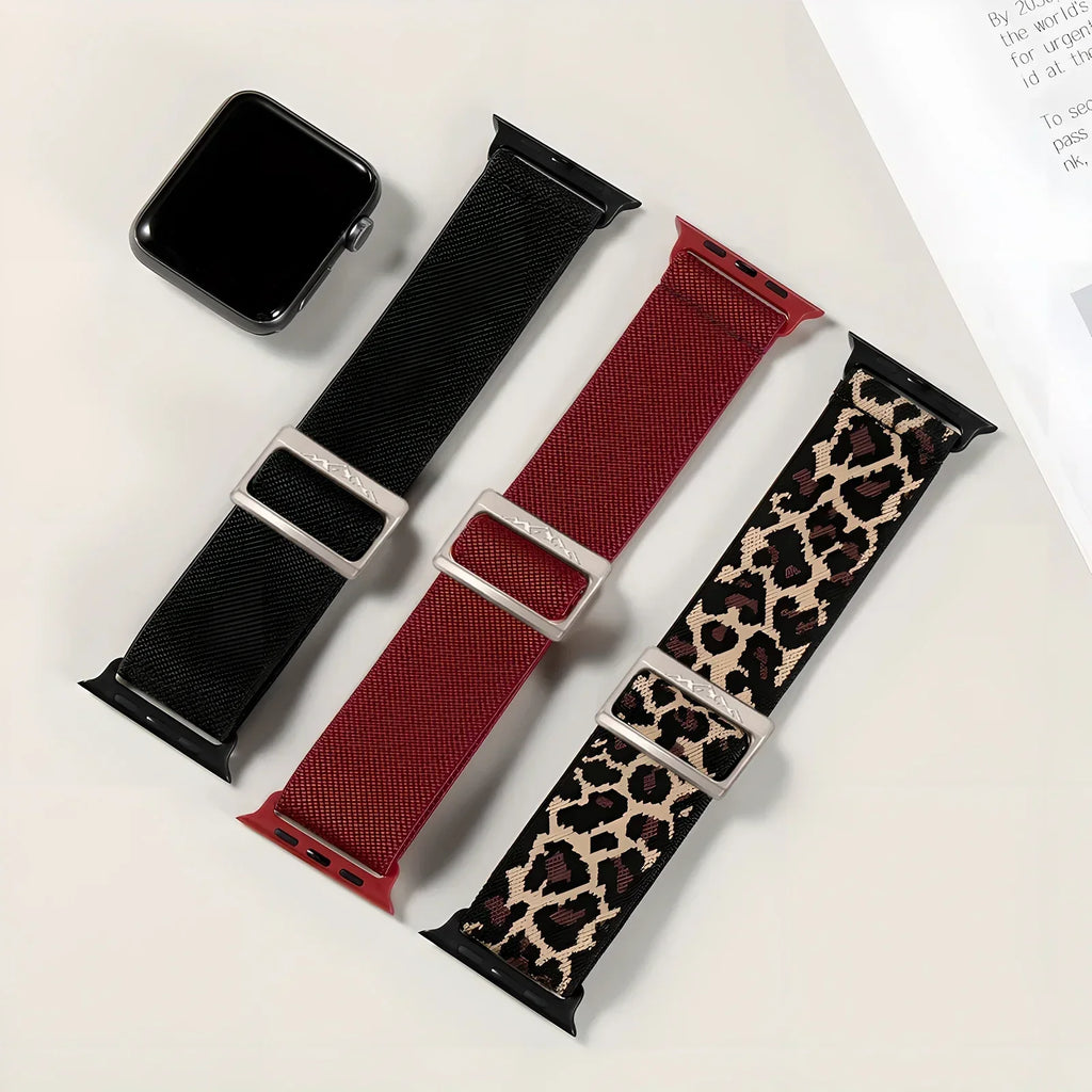 Nylon Elastic band for Apple Watch band Ultra 3 2 49mm 11 10 46mm 42mm 45mm 44mm 41mm band for Apple Watch 9 8 7 6 SE 5 4 Correa