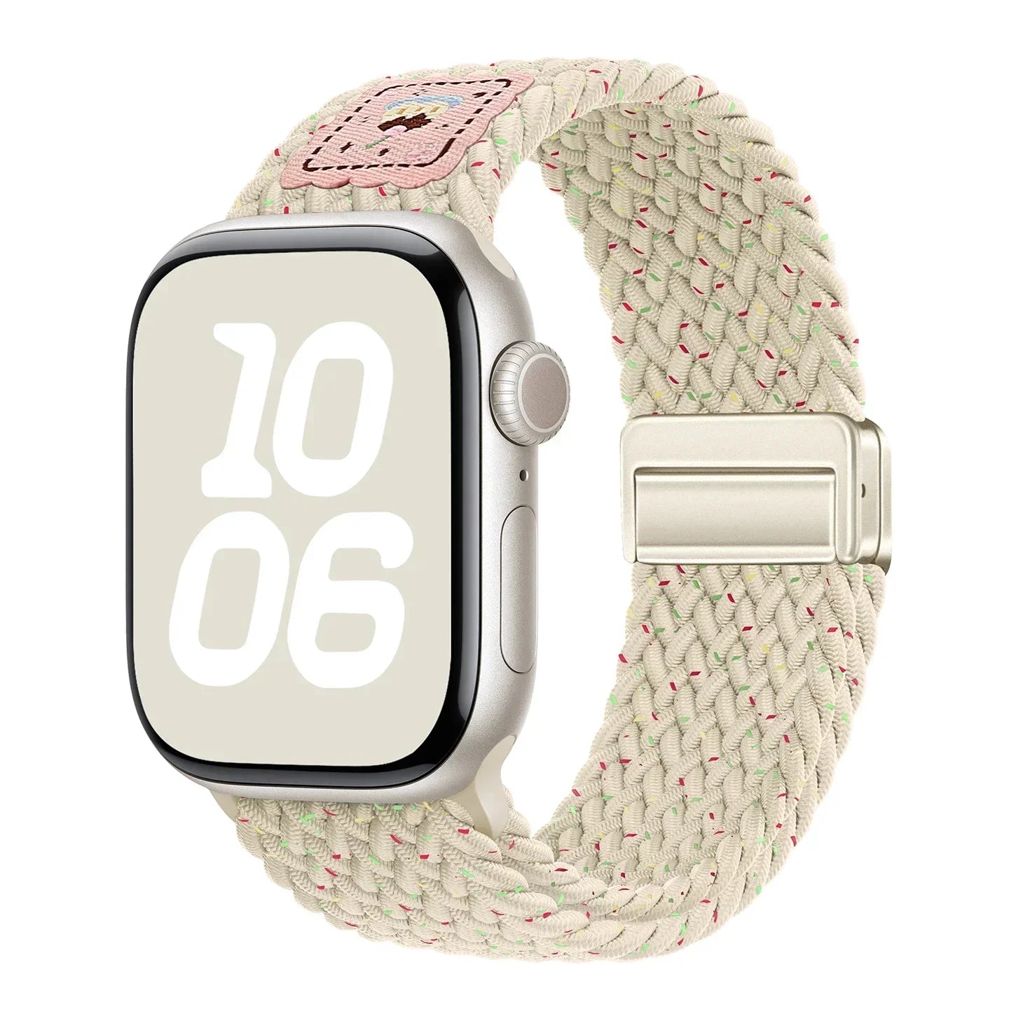 Nylon band For Apple Watch band Ultra 44mm 40mm 45mm 49mm 41mm 44mm magnetic buckle Braided band Apple Watch Series 10 9 SE 7 8