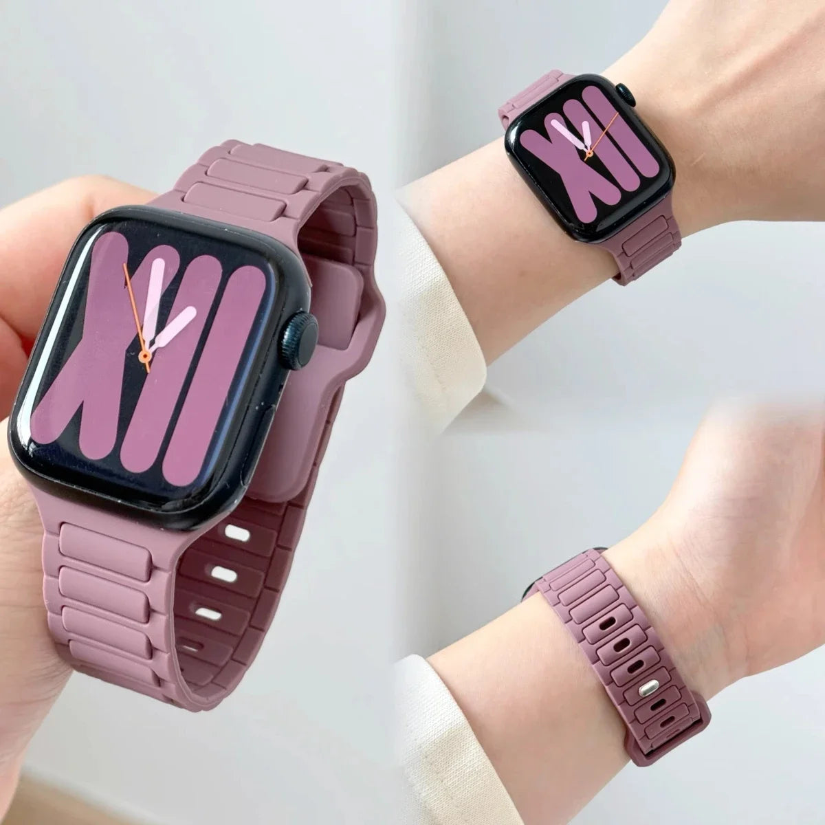 band For Apple Watch band 44mm 45mm Ultra 1 2 49mm 40mm 41mm 42mm 45mm 44mm Silicone band Apple Watch Series 10 9 8 SE 7 6 5 Band