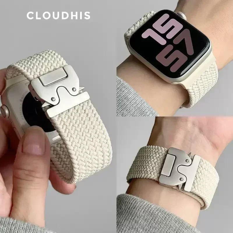 Parachute band For Apple Watch Ultra 2 band 49mm 44mm 46mm 42mm 45mm 41mm Braided band correa Apple Watch Series 10 SE 9 8 7 6