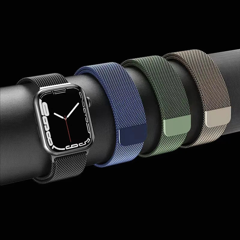 Milanese Loop band For Apple Watch band 44mm 40mm 45mm 49mm 41mm 42mm 38mm Correa band Apple Watch Series 3 4 5 6 SE 7 8 9 Ultra2