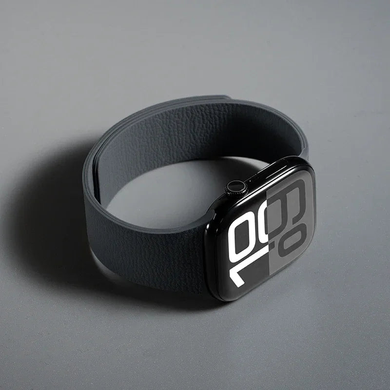 Soft Magnetic band for Apple Watch band Ultra 2 40mm 44mm 46mm 45mm 49mm 42mm 41mm Silicone correa band Apple Watch 10 SE 9 8 7 6