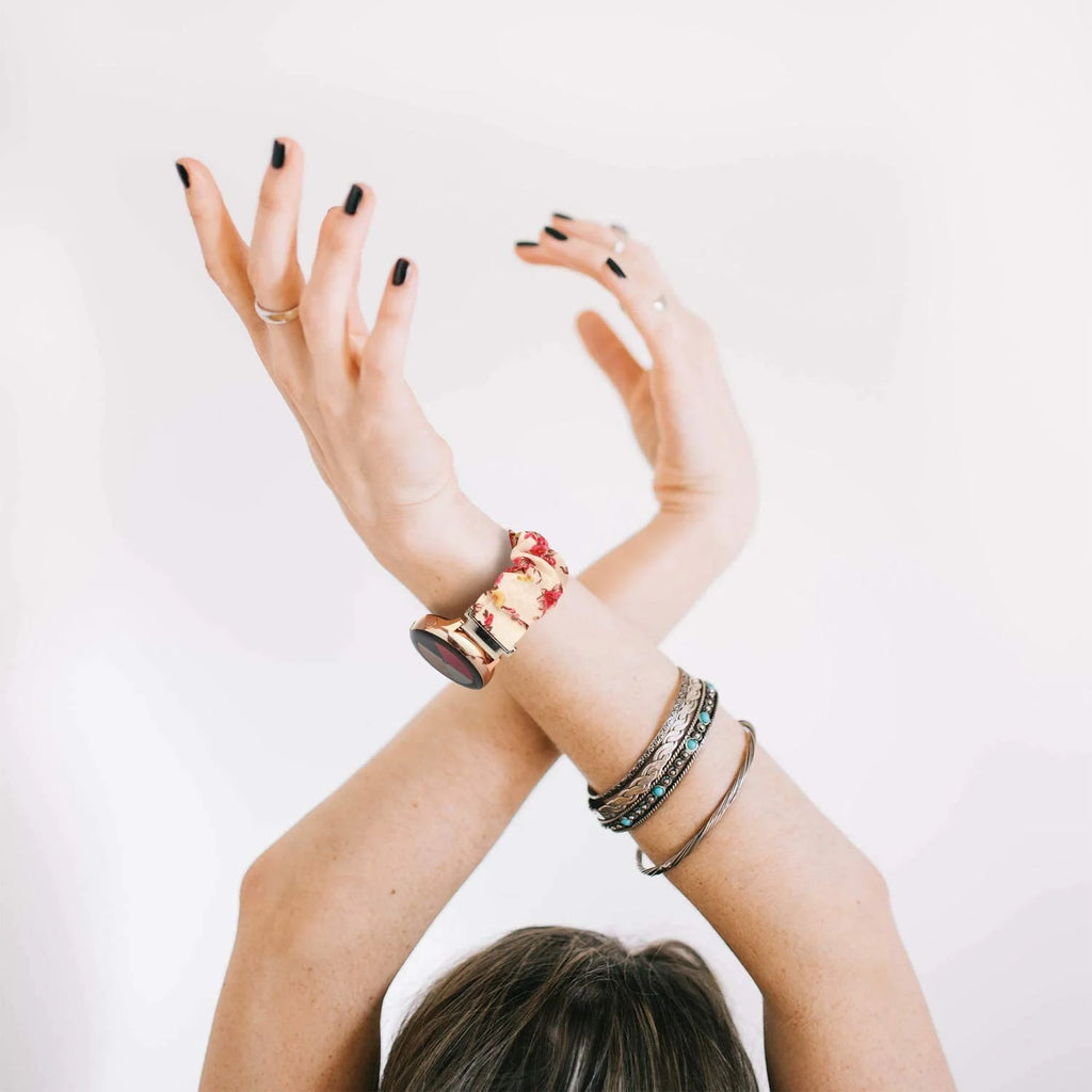 Scrunchie Strap For Samsung Galaxy watch 7/4/5/6 pro 45mm classic 47mm 43mm SOLO LOOP belt correa bracelet HUAWEI GT 2 2e 3 band