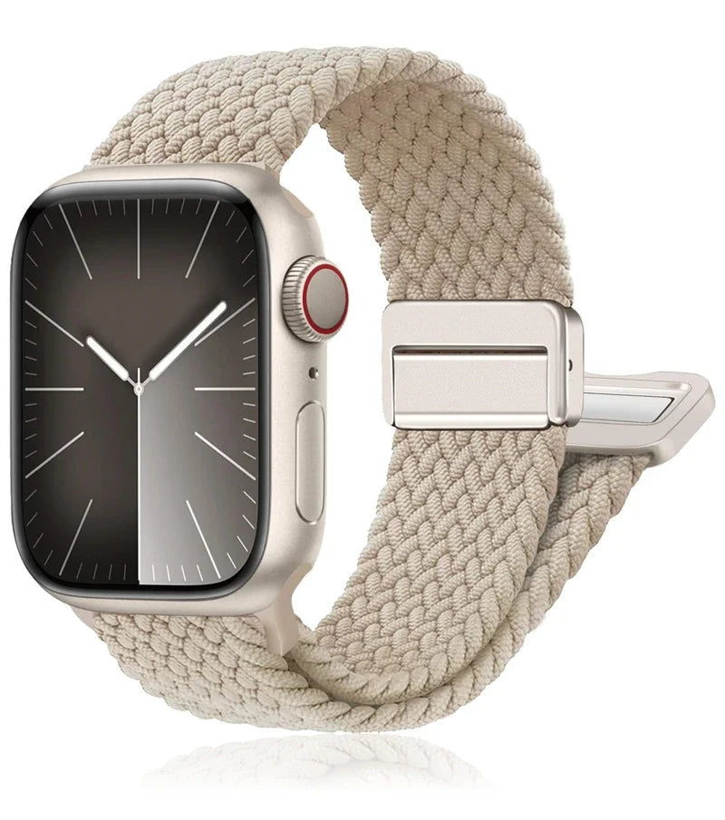 Braided Solo band For Apple Watch band 46mm 45mm 49mm 44mm 42mm 41mm 40mm Nylon Elastic band Apple Watch Series 10 9 7 SE 6 8 5 4