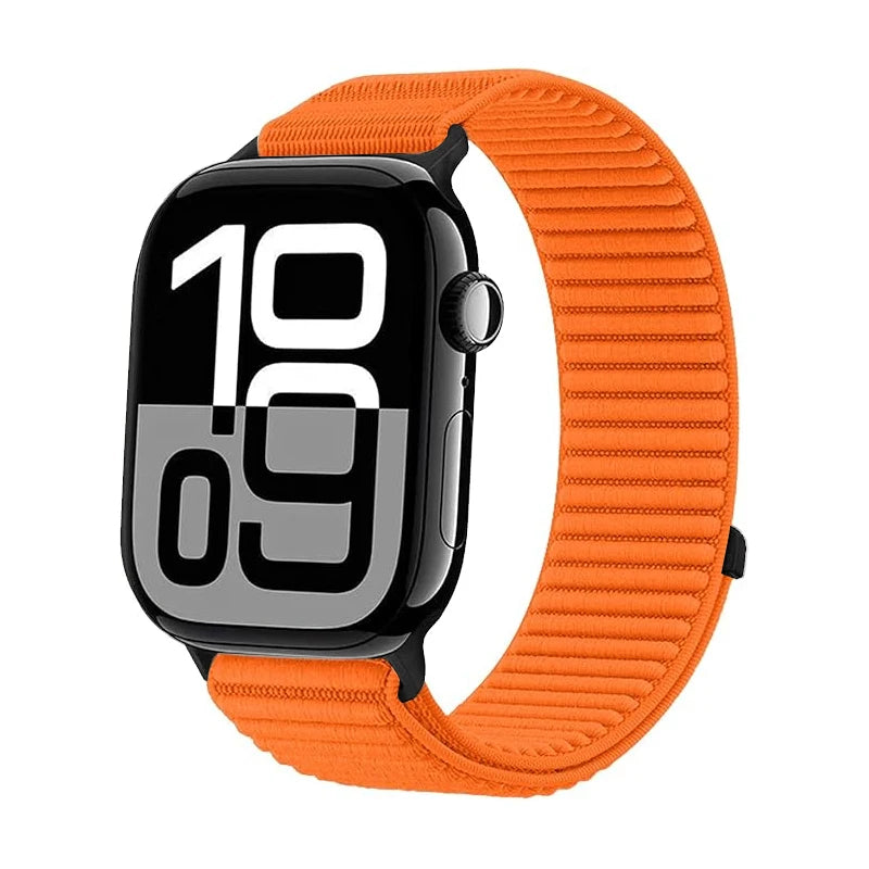 Nylon loop for Apple Watch band Series 10 9 8 7 6 5 4 SE Ultra2 49mm 46mm 45mm 44mm 42mm 41mm 40mm Belt band Correa Apple Watch band