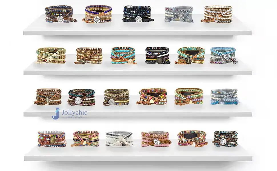 Bohemia Jewelry band for Apple Watch Series 7 38mm 40mm 42mm 44mm Handmade Vintage Natural beads braided band Apple Watch 6 SE 5 4 3