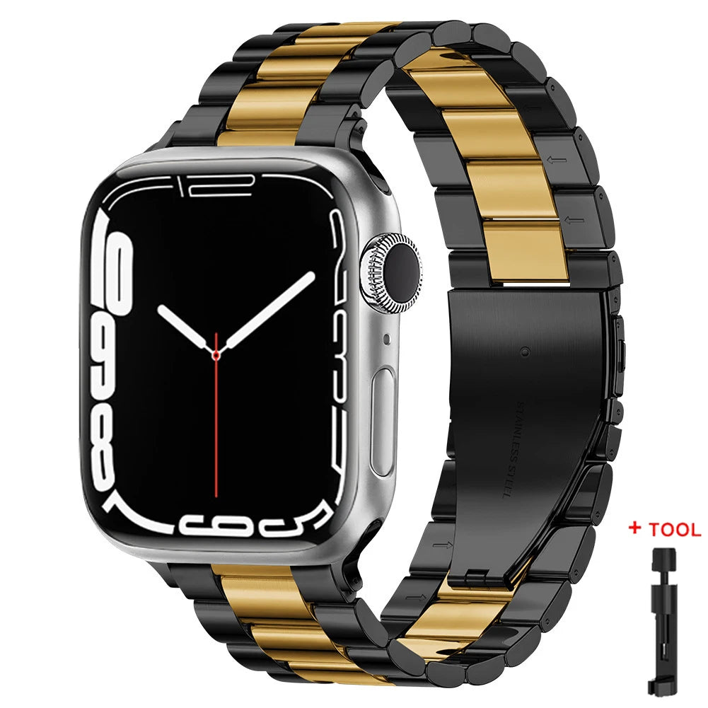 Metal Stainless Steel band for Apple Watch band Ultra 3 2 49mm 46mm 42mm 45mm 44mm 41mm band Apple Watch Series 11 10 9 8 7 6 SE 5 4