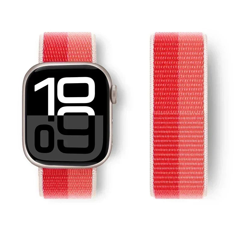 Nylon Loop For Apple Watch band 44mm 40mm 45mm 41mm 42mm 38mm 45mm sport band Apple Watch Series 9 8 7 SE 6 5 3 Ultra 2 49mm band