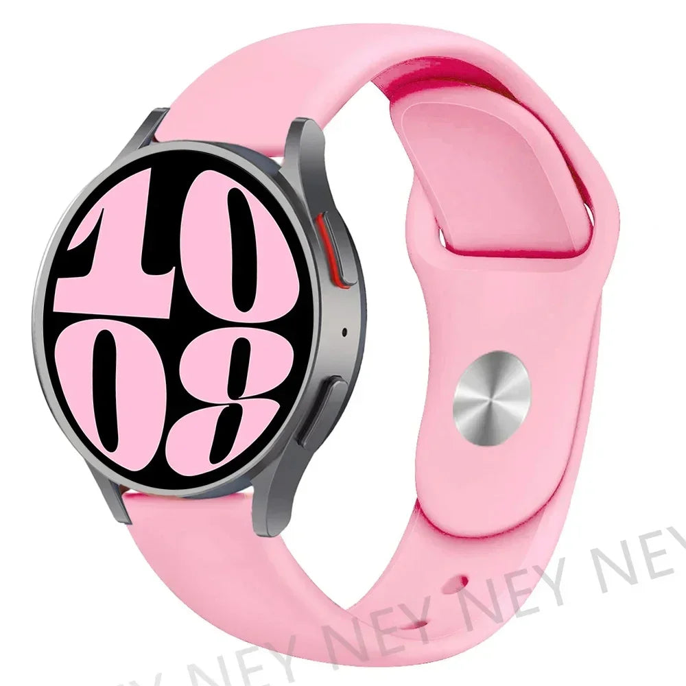 20mm 22mm strap For Samsung Galaxy watch 5 pro/6/4/Classic/Active 2/Gear S3 frontier silicone bracelet Huawei GT 2/2e/3 pro band