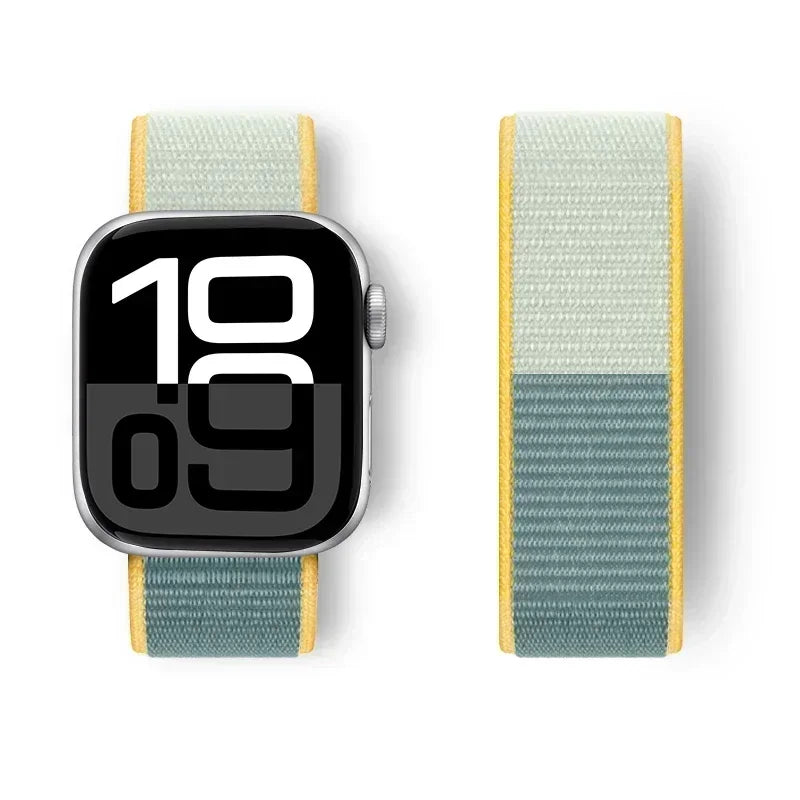 Nylon Loop For Apple Watch band 44mm 40mm 45mm 41mm 42mm 38mm 45mm sport band Apple Watch Series 9 8 7 SE 6 5 3 Ultra 2 49mm band