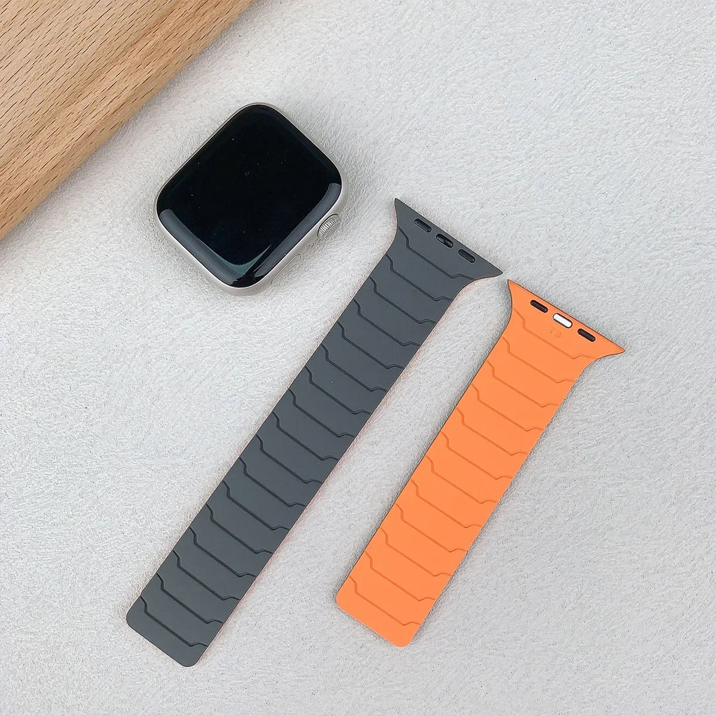 Magnetic band for Apple Watch band Ultra 2 49mm 46mm 44mm 41mm 45mm 42mm Silicone band Apple Watch Series 10 9 8 7 6 5 4 SE band
