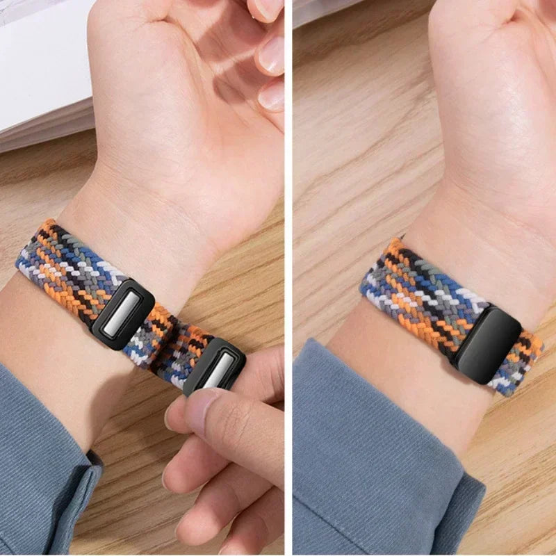 Magnetic Braided band For Apple Watch band 46mm 42mm 45mm 41mm 44mm 40mm Ultra 2 49mm Nylon band Apple Watch 10 9 8 7 6 5 4 SE