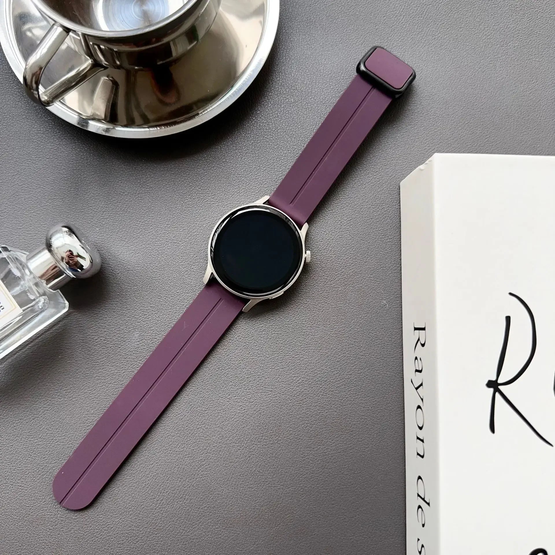 20mm 22mm Magnetic Strap for Samsung Galaxy Watch 6 5 4 5Pro 6 4 Classic 43 47mm Silicone Bracelet for Huawei Watch GT4 4Pro GT3