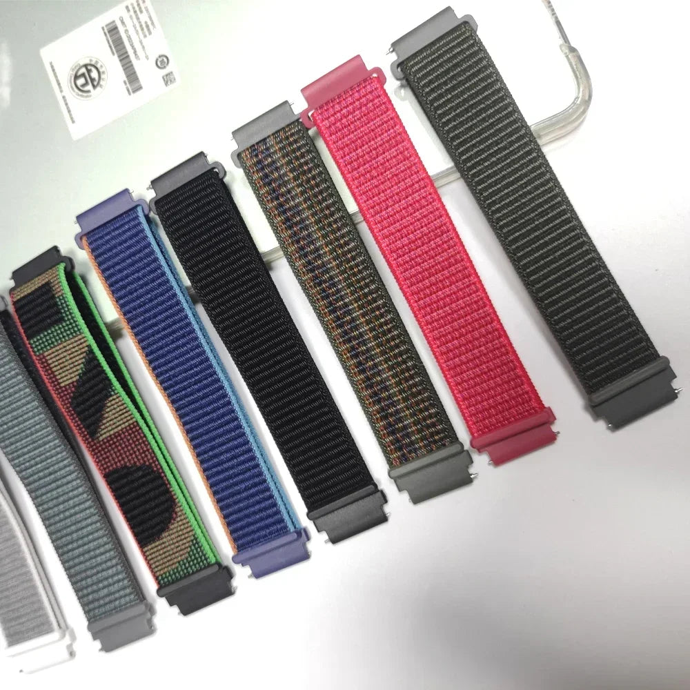 20mm 22mm Parachute Straps For Galaxy Watch Band 7/FE/6/5/pro/4/Classic/active 2/Gear s3 correa Bracelet Huawei watch GT 5 4 3 2