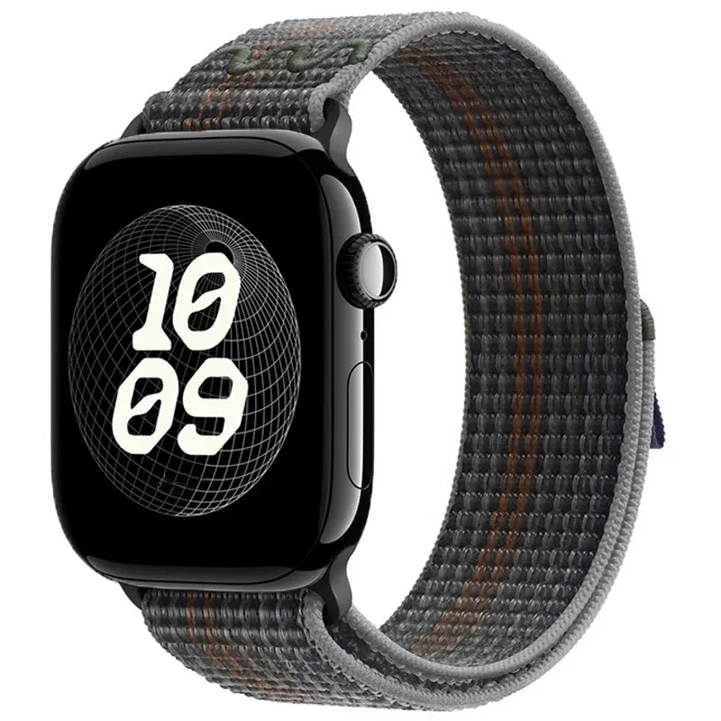 For Apple Watch band 49mm Series 11 10 9 8 7 6 5 4 SE Ultra 2 3 Stripe band 42mm 46mm 45mm 40mm 44mm 41mm Apple Watch Sport Nyon Loop