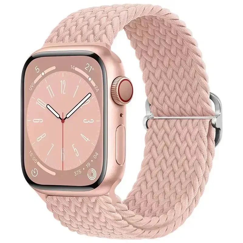 Braided Nylon band for Apple Watch band Ultra 2 49mm Series 10 46mm 42mm 44mm 40mm 41mm Adjustable band Apple Watch 9 8 7 6 SE 5 4