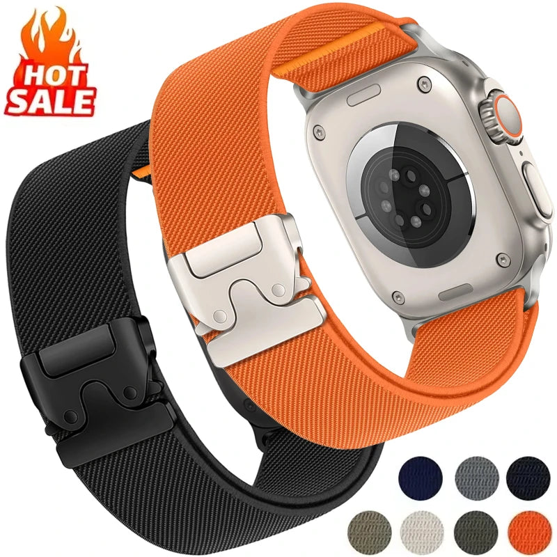 Parachute band For Apple Watch Ultra 2 band 49mm 46mm 42mm 44mm 45mm 40mm 41mm correa band Apple Watch Series 10 9 8 7 6 3 SE