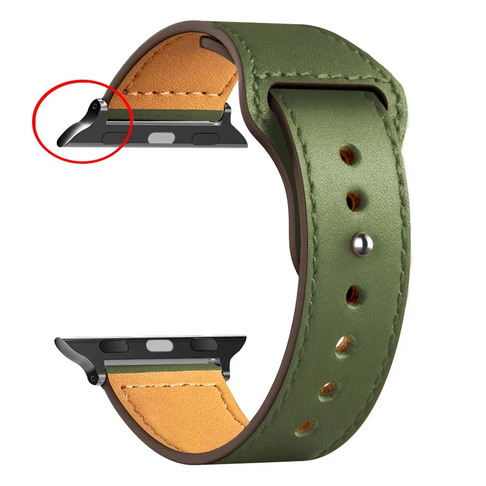 Leather band For Apple Watch band Ultra 49mm 46mm 44mm 40mm 38mm 42mm sport band Apple Watch Series 10 9 8 7 3 5 6 SE 41mm 45mm