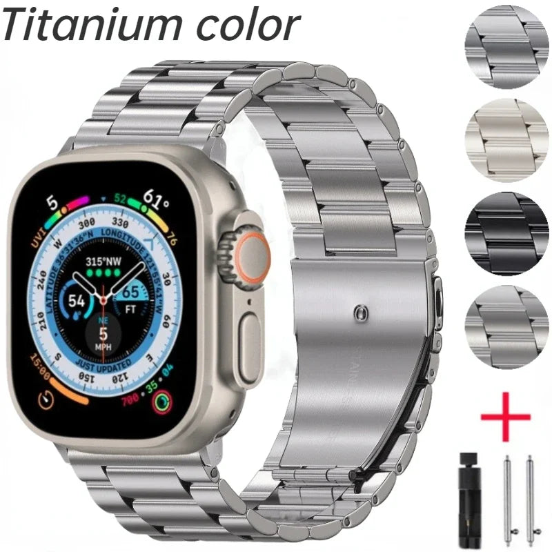 Metal band For Apple Watch 11 10 42mm 46mm Stainless steel Apple Watch Ultra 3 2 1 49mm 9 8 7 6 5 4 3 SE 3 45mm 41mm 44mm 40mm 38mm Belt