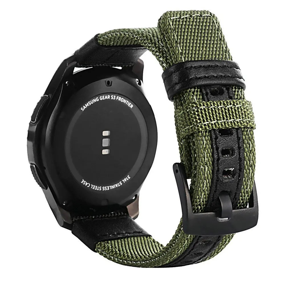 22mm 20mm Wrist Strap for Samsung Galaxy Watch 6 5 4 3 5Pro 40mm 44mm 42mm 46mm Gear S3 Frontier Classic Nylon Woven Sport Band
