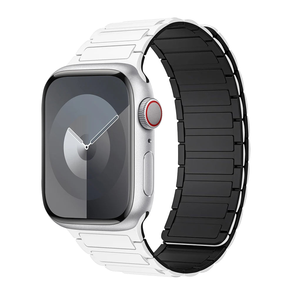 Magnetic band for Apple Watch band 44mm 40mm 49mm 45mm 41mm 38mm Silicone band Apple Watch Series 9 8 7 6 5 4 3 SE Ultra 2 band