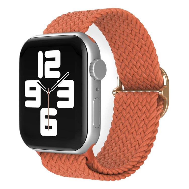 Braided Loop For Apple Watch band 49mm 44mm 45mm 41mm 42mm 38mm 40mm Elastic Solo band Apple Watch Ultra Series 7 SE 3 6 8 Band