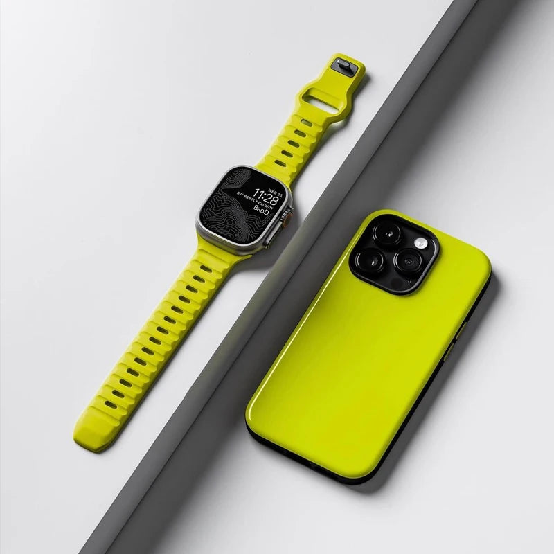 Soft Silicone Sport band For Apple Watch Ultra 8 SE 7 Series 44mm 40mm 49mm 45mm Rubber watch band For Apple Watch 6 5 4 3 42mm 38mm