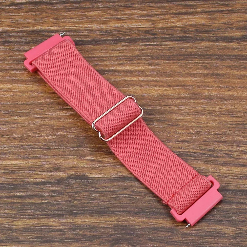 20mm 22mm Elastic Nylon Loop Strap for Samsung Galaxy Watch 4 5 6 7 40/44mm Pro Calssic 42/46mm Band Huawei Gt2/3 Amazfit Gts2/4