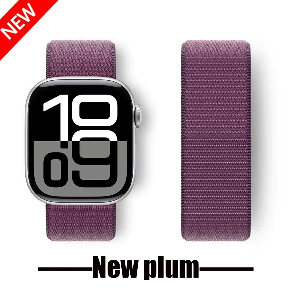 band For Apple Watch 11 band 10 8 9 7 6 5 SE Ultra 3 49mm 46mm Apple Watch 44mm 42mm 45mm 41mm 40mm Sport Loop band Correa wristband