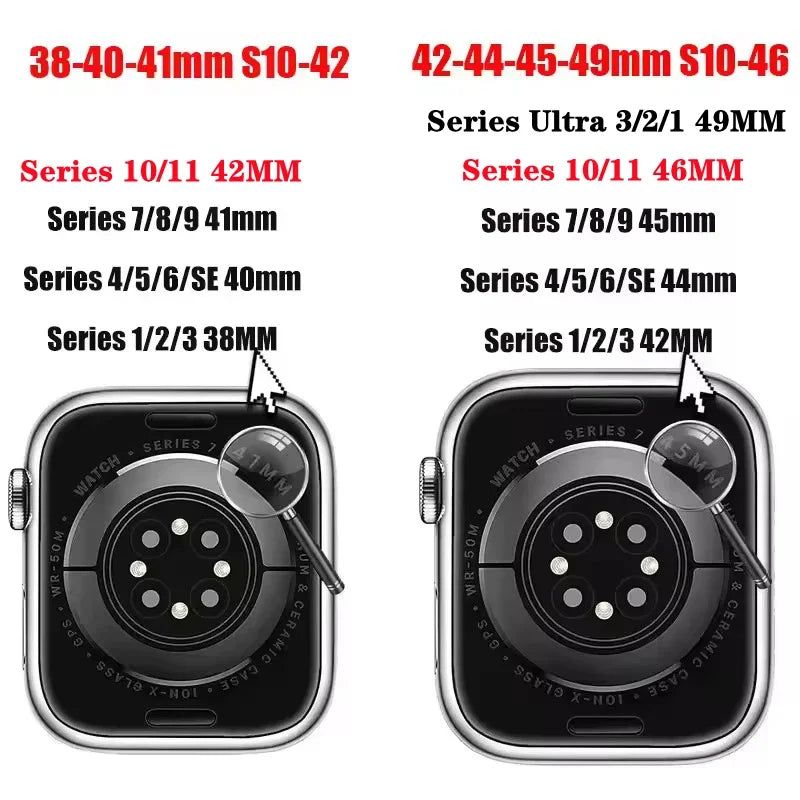 Silicone band For Apple Watch band 46mm 44mm 45mm 40mm 41mm 42mm 38mm 49mm sport band Apple Watch Series 11 10 9 8 7 6 5 SE Ultra3