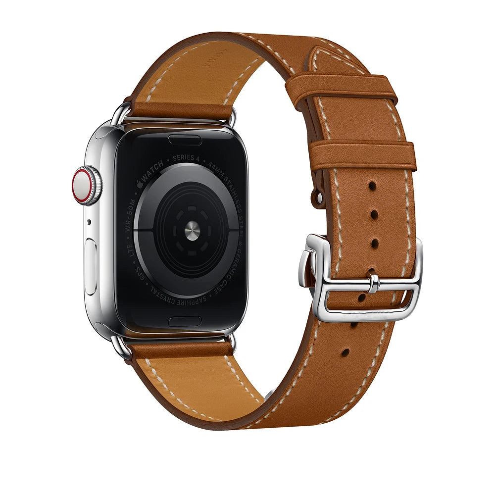 Genuine Leather band For Apple Watch Series 11 10 9 8 SE 3 band 46mm 44mm 41mm 45mm 42mm 38mm band Apple Watch Ultra 3 2 1 49mm