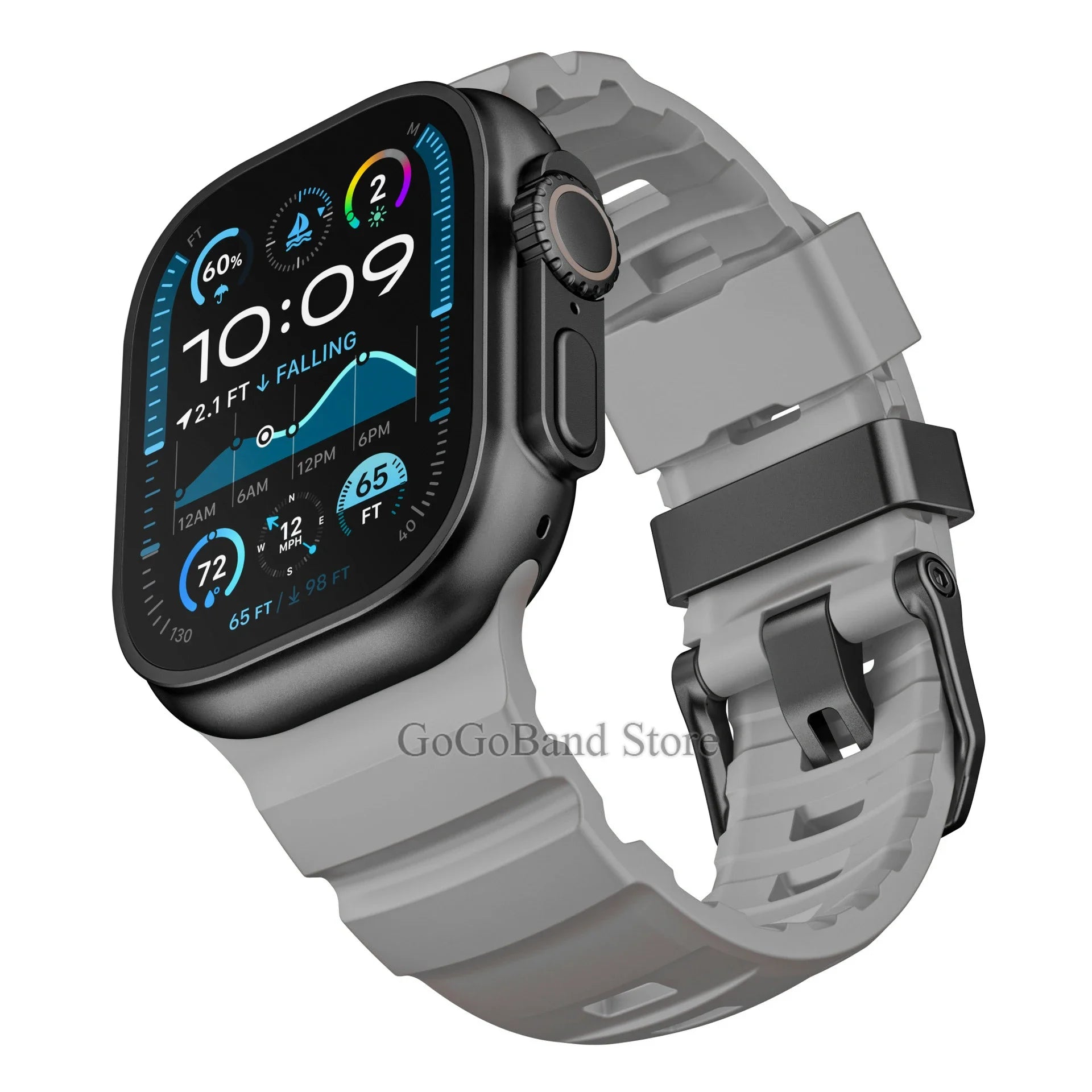 Fluorescence band for Apple Watch band 49mm 46mm 45mm 44mm 42mm Sport Silicone band For Apple Watch Ultra 2 Series 10 9 8 7 6 SE