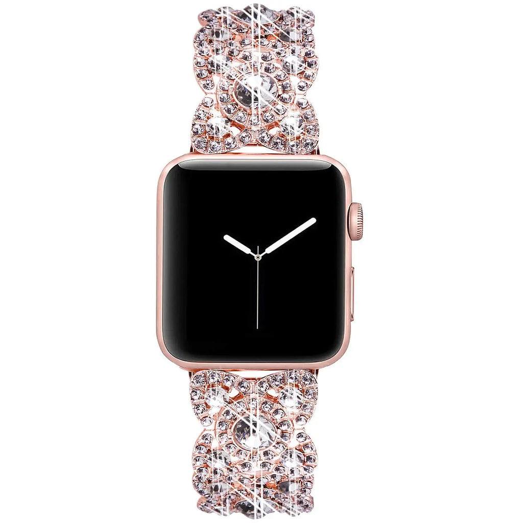 Bling band for Apple Watch Ultra 38mm 40mm 42mm 44mm 41mm 45mm 49mm Diamond metal Wristband Apple Watch Series 8 7 6 SE 5 4 3