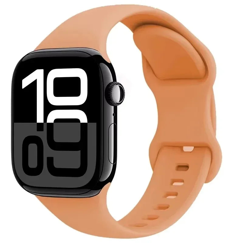 Silicone band For Apple Watch band 11 10 9 8 7 46mm 42mm 45mm 41mm band Wristband Apple Watch Ultra 3 49mm 6 5 4 SE 44mm 40mm Belt