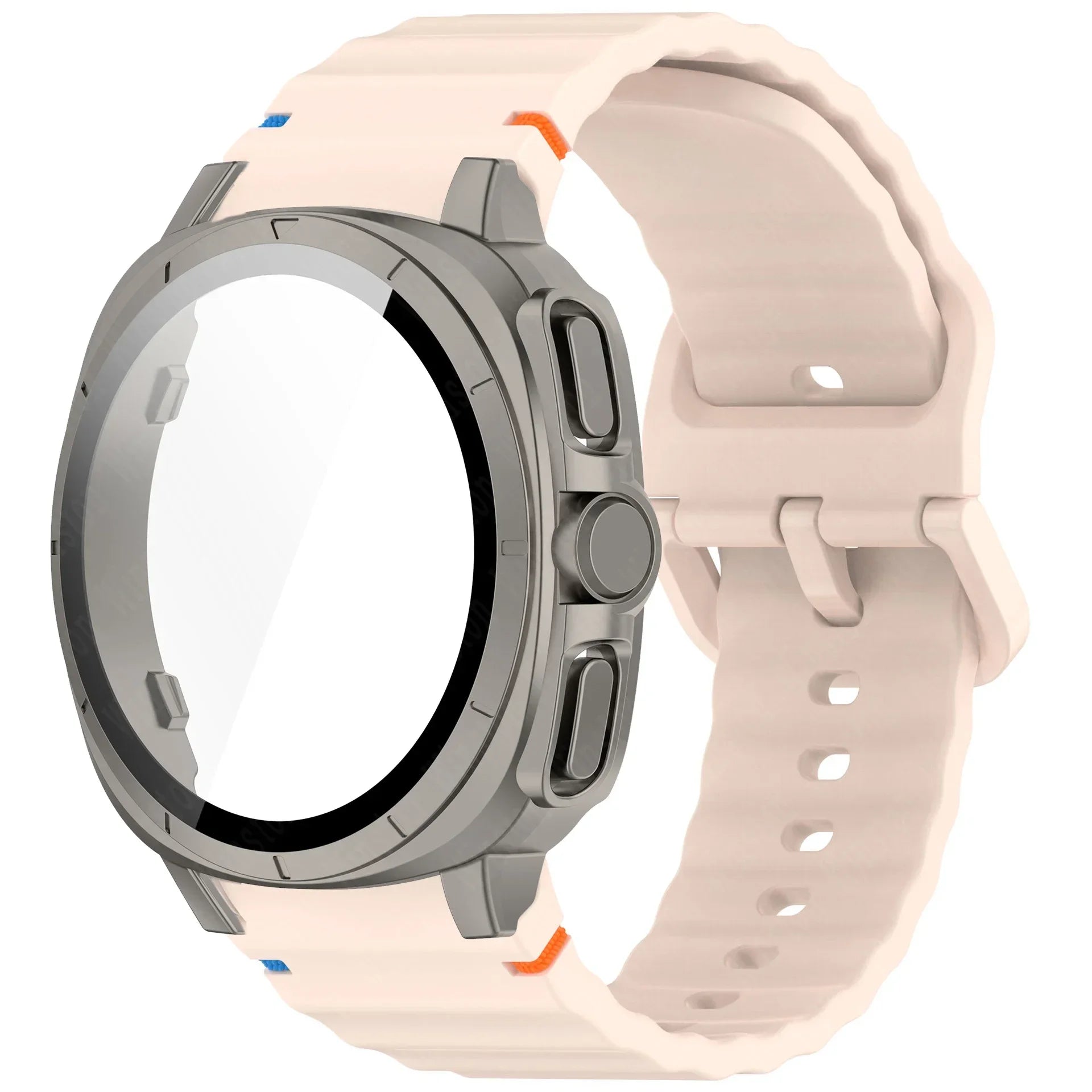 Case+Strap for Samsung Galaxy Watch 7 40mm 44mm Appearance Upgrade Ultra 47mm for Galaxy Watch 7 Sports silicone Bracelet