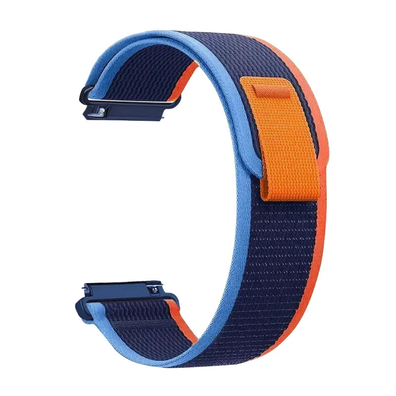 22mm 20mm Nylon Loop Strap for Samsung Galaxy Watch 7 6 5 4 3/Garmin 970 Bracelet Correa Band for Huawei Watch 5 GT5-4 Pro 46mm