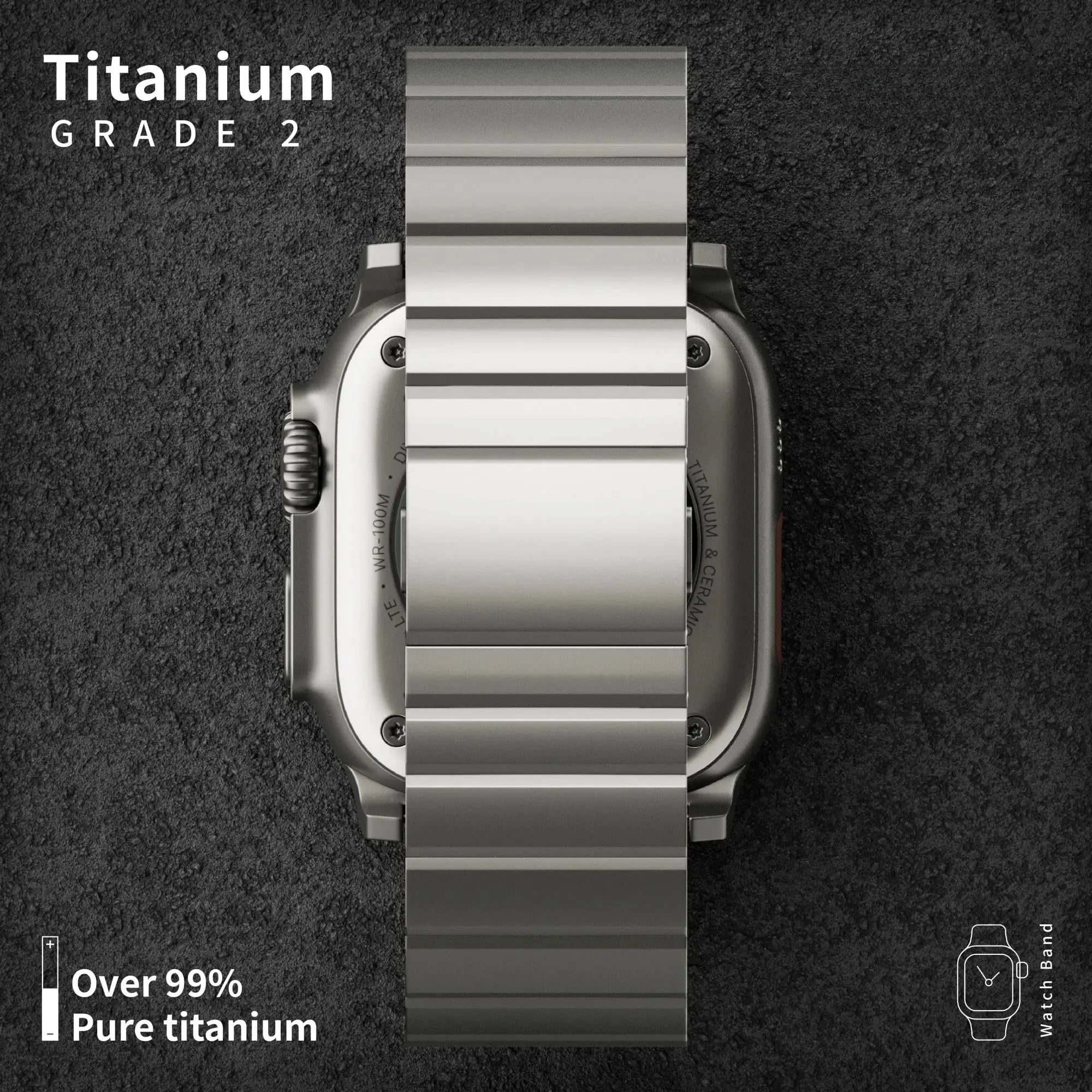 Luxury Titanium band for Apple Watch band Ultra 2 49mm 46mm 45mm 42mm Magnetic Correa for Apple Watch Series 10 9 8 7 6 SE 5 band